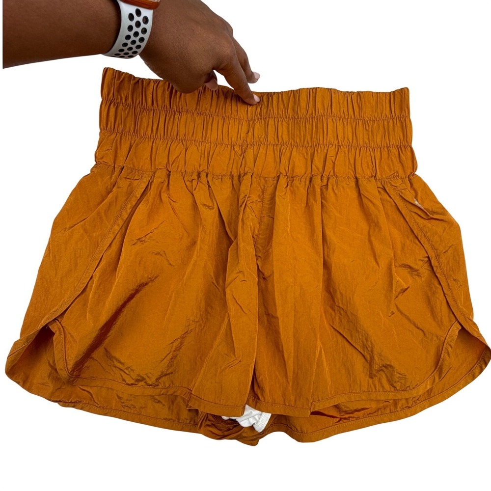 Free People Movement The Way Home Shorts Women XL High Rise Smocked Athletic Run